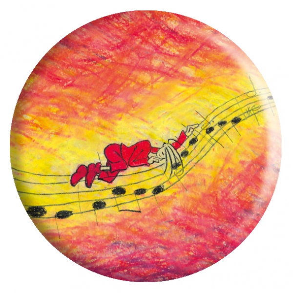 Button: Wie is' es Dir? - rot